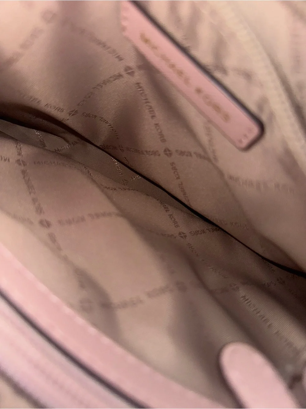 Michael Kors Blush Pink Saffiano Leather Satchel with Gold Hardware